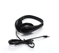 Casque audio filaire avec prise jack 3,5 mm pour ordinateur portable Noir