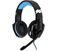 Casque audio filaire Kotion Each G9000 Casque gamer/Casque jeu pliable avec Micro 3,5mm Jack pour PS4 Tablette PC Téléphone - Bleu