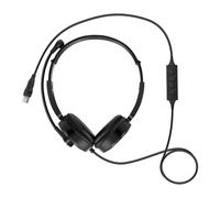 Casque Audio Filaires USB avec Microphone pour Ordinateur Noir