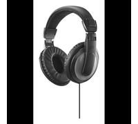 Casque audio Hama Shell II circum-aural filaire jack 3.5mm câble 2m isolation passive arceau réglable noir gris