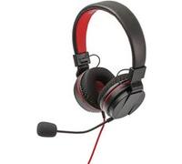 Snakebyte Casque Head:Set S – Gaming filaire à arceau – Noir/Rouge