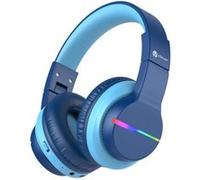 Casque Audio IClever BTH12-Blue Sans Fil Bluetooth Circum-Auriculaire Suppression des Bruits Bleu bleu G