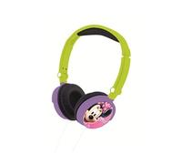 Lexibook, Disney Minnie, Casque Audio Stéréo, Puissance Sonore Limitée, Pliable et Ajustable, Rose/Vert, HP010MN