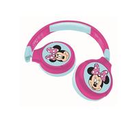 Casque audio Minnie Mouse 2 en 1 Bluetooth et filaire - Volume limité 85dB - Pliable