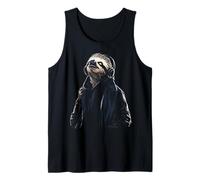 Casque Audio Paresseux Animal Amour Musique Faune forêt Art Débardeur