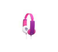 Casque audio pour enfant JVC HA-KD5 rose-violet avec limiteur de niveau sonore