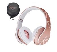 Casque audio pour enfants - PowerLocus - P2 - Pliable - Bluetooth - Or Rose