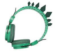 Casque Audio pour Garçon et Filles Dinosaure Vert avec Microphone Abs
