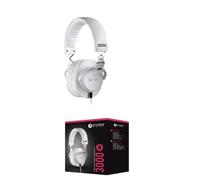 Casque Audio - Prodipe - PRO 3000 - Filaire 3.5mm + Adaptateur 6.35mm - Circum-aural - Blanc