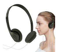 Casque audio rétro - Noir, argent, orange, bleu, ABS, prise 3,5 mm, 32 Ω 20-20 000 Hz, 105 dB, 1. Câble | Mini son stéréo vintage pour lecteur de téléphone portable, son pour lecteur, maison, Mo