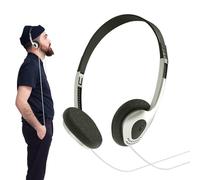 Casque audio rétro - Style vintage - Léger - Mini écouteurs filaires avec son clair - Design classique pour téléphone portable, lecteur MP3 et amateurs de musique