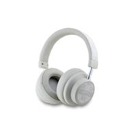 Casque Audio Sans Fil Bluetooth 5.3 Motif à Carreaux en Cuir Gris