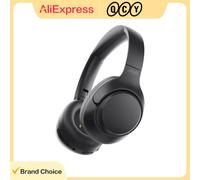 QCY Casque sans fil H3 – Sur l'oreille, ANC hybride 43 dB, Bluetooth 5.4 – Noir