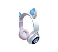Lexibook Casque audio avec oreilles de chat – Bluetooth sans fil avec lumières – Argenté