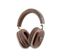 CG Mobile Guess Casque sans Fil en Cuir PU avec Logo Triangle 4G Marron