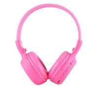 Casque Audio Sans Fil Stéréo Écran LCD Lecteur Voyant Lumineux Radio Fm Rose YONIS