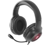 Casque Audio Speedlink VIRTAS Illuminated SL-860013-BK Filaire USB Supra-Auriculaire Eclairage Multicolore Noir noir G