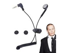 Casque audio stéréo mono unique | 35,43 pouces de écouteurs écouteurs mono | Bouchons d'oreille isolants de bruit, son audio haute fidélité de basse profonde, câble à ressort rétractable