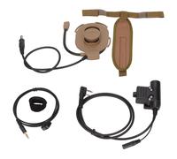 Casque audio tactique performant et stable, type militaire, protection UV, compatible Kenwood, prêt à l'emploi pour les communications en