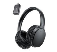 Casque Audio TV Exclusive à Un Seul Bouton pour Seniors, Rechargeable, sans Fil avec Son Fort et Clair pour Les Troubles Auditifs Légers, pour Écoute Privée avec Connexion USB/Optique/RCA/3.5mm
