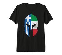 Casque avec Drapeau Italien Grec Grec T-Shirt Haut de Gamme