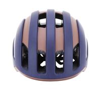 Casque Velo Adulte AUVRAY Urbain Safe Marine-Marron Double in-Mold avec ECLAIRAGE INTEGRE USB Taille 56-59 REGLAGE MOLETTE