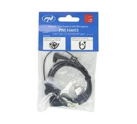 Casque avec microphone et tube acoustique PNI HM93, prise jack 2,5 mm PNI-MT, noir