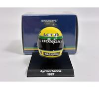 Casque Ayrton Senna 1987 Échelle 1:10 Minichamps 540388712