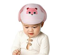 Casque Bébé Anti Choc Casque de Protection Coton Respirant Chapeau de Sécurité Anti-collision Réglable Chapeau de Protection de Tête Enfant avec Visière pour 0-2 Ans Apprendre à Ramper et Marcher