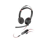 Casque binaural HP Blackwire C5220 - Audio stéréo - Noir