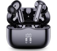 Casque Bluetooth, 48 heures sans fil, Bluetooth 5.3, casque st¿¿r¿¿o Hi-Fi 3D, 4 micro ENC ¿¿ r¿¿duction du bruit, ¿¿tanch¿¿it¿¿ IP7/¿¿cran LED/USB-C