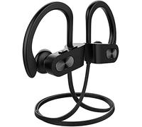 Casque Bluetooth 5.0, casque de course à pied avec 16 heures de lecture, basses + écouteurs stéréo sans fil avec écouteurs intra-auriculaires étanches IPX7 pour salle de sport, entraînement avec