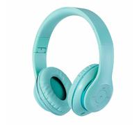 Casque Bluetooth 5.0 Pliable Sport sans Fil Super Basse Stéréo Musique écouteur Ordinateur Gaming Casque avec Prise Carte TF,Blue