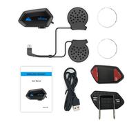 Casque Bluetooth 5.0 pour moto, Kit d'appel mains libres sans fil, stéréo, Anti-interférence, lecteur de musique, haut-parleur