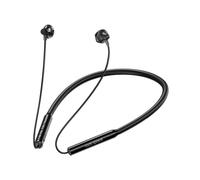 Casque Bluetooth 5.0 sans Fil Suspendu au Cou Pliable Hifi Deep Bass Sports écouteurs avec Microphone, Noir
