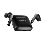 Casque Bluetooth 5.1 avec boîtier de recharge en aluminium, Swissten AluPods - Noir