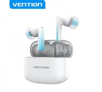 Casque Bluetooth 5.3 Vention avec étui de chargement - Autonomie 6h ELF E04 - Coloris Blanc
