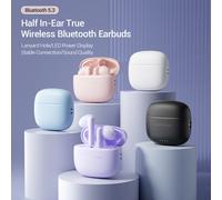 Casque Bluetooth 5.3 Vention avec étui de chargement - Autonomie 6h - Modèle Elf E03 - Couleur Bla