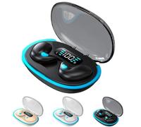 Casque Bluetooth à conduction osseuse - Sans fil - Invisible - Léger - Avec mode veille - Sans douleur - Pour les personnes dormant sur le côté (noir)