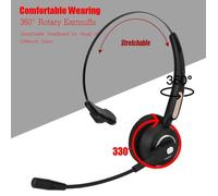 Casque Bluetooth ARAMOX avec micro antibruit pour centre d'appels - Communication claire et confortable
