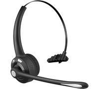 Casque Bluetooth Avec Micro,Casque Sans Fil De Bureau, Sur Les Écouteurs De Tête, Truck Driver Bluetooth Téléphone Casque Pour Call Center,Skype,Voip,Soutient La Musique[J1362]
