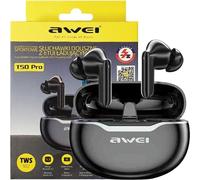 Casque Bluetooth Awei 5.3 T50 Enc + Station d'accueil Noir/Noir