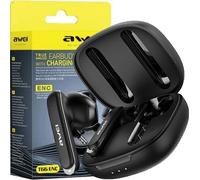 Casque Bluetooth Awei 5.3 T66 Tws + Station d'accueil Noir/Noir