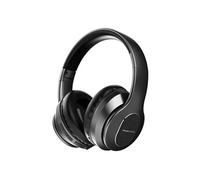 Casque Bluetooth - POWERLOCUS - Casque Audio avec Micro - Réduction de Bruit Actif - Noir - Pliable Noir G
