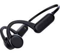 Casque Bluetooth de sport à conduction osseuse X18 Pro, Bluetooth 5.0, microphone intégré, IP65 étanche en profondeur, livré avec 8 Go de mémoire, supporte le mode de lecture MP3+ Bluetooth, noir