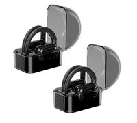 Casque Bluetooth de Traduction assistée par Intelligence Artificielle, Nouvelle Intelligence Artificielle 2025, Traduction en Temps réel en 144 Langues, Ensemble Deux pièces(Black)