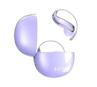 Casque Bluetooth de traduction IA en temps réel - Écouteurs supra-auriculaires sans fil avec réduction du bruit, son à 360°, 6 g léger pour les voyages et les affaires (violet)