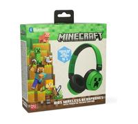 Casque Bluetooth enfant Minecraft pliable vert 24h autonomie 85dB