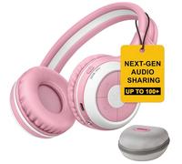 Casque Bluetooth Enfant pour Filles, Partage Audio sans Fil, Micro Intégré, Pliable, Connexion Multi-Casques, Écoute Silencieuse pour École & Voyages, Histoires & Conversations, Auracast, SIMOLIO