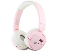 CG Mobile Casque supra-auriculaire Hello Kitty Face Logo Bluetooth 5.3 Autonomie 30 h Rose